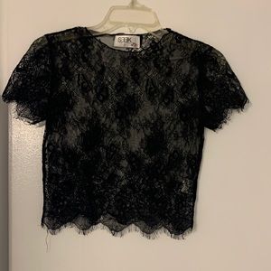 LF SEEK the label lace crop top